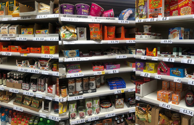 Photos of a British Grocery Store’s “American Food” Aisle Are Going Viral