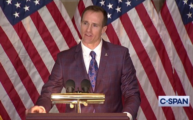Drew Brees Fought Back Tears While Speaking at Steve Gleason’s Congressional Gold Medal Ceremony