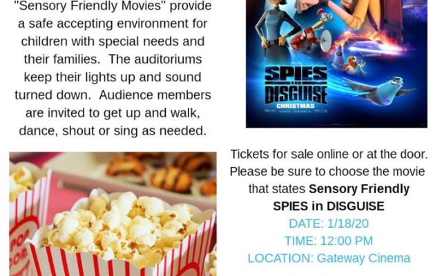 Sensory Friendly Movie- Spies In Disguise